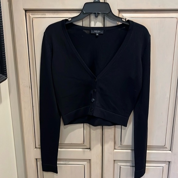 Claudia Strater Black Crop Cardigan - Picture 1 of 5